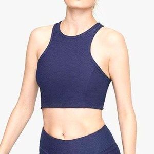 Outdoor Voices Navy Athena Crop Top